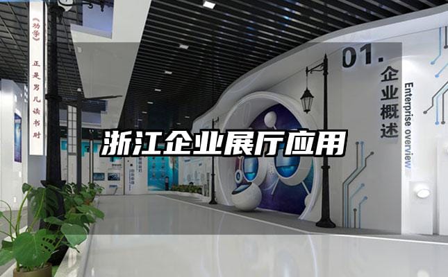 浙江企業展廳應用