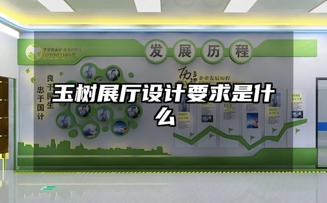 玉樹展廳設(shè)計要求是什么