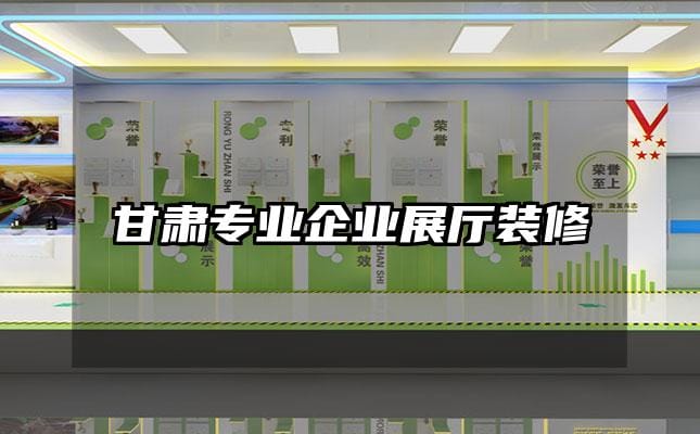 甘肅專業(yè)企業(yè)展廳裝修